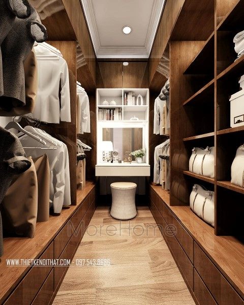 Mẫu tủ quần áo cao cấp căn hộ Park Hill Premium